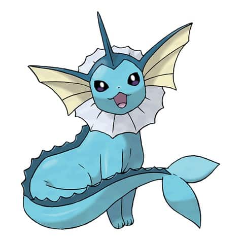 Official artwork of Vaporeon.