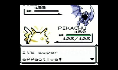 Pokemon Yellow battle screenshot