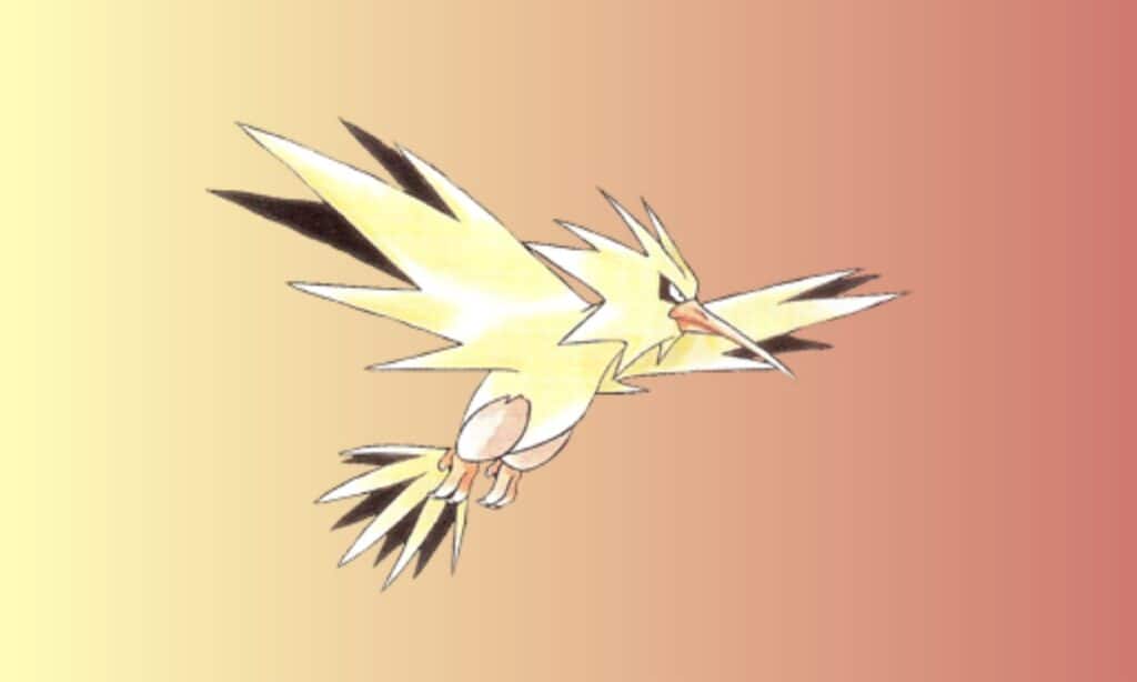An image of Zapdos from Pokemon Red, Green, and Blue