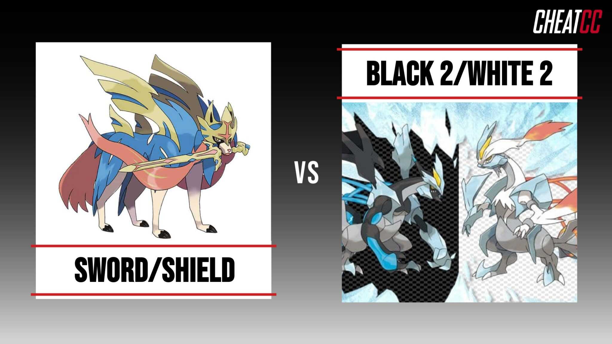 Pok mon sword shield vs pok mon black 2 white 2 full comparison