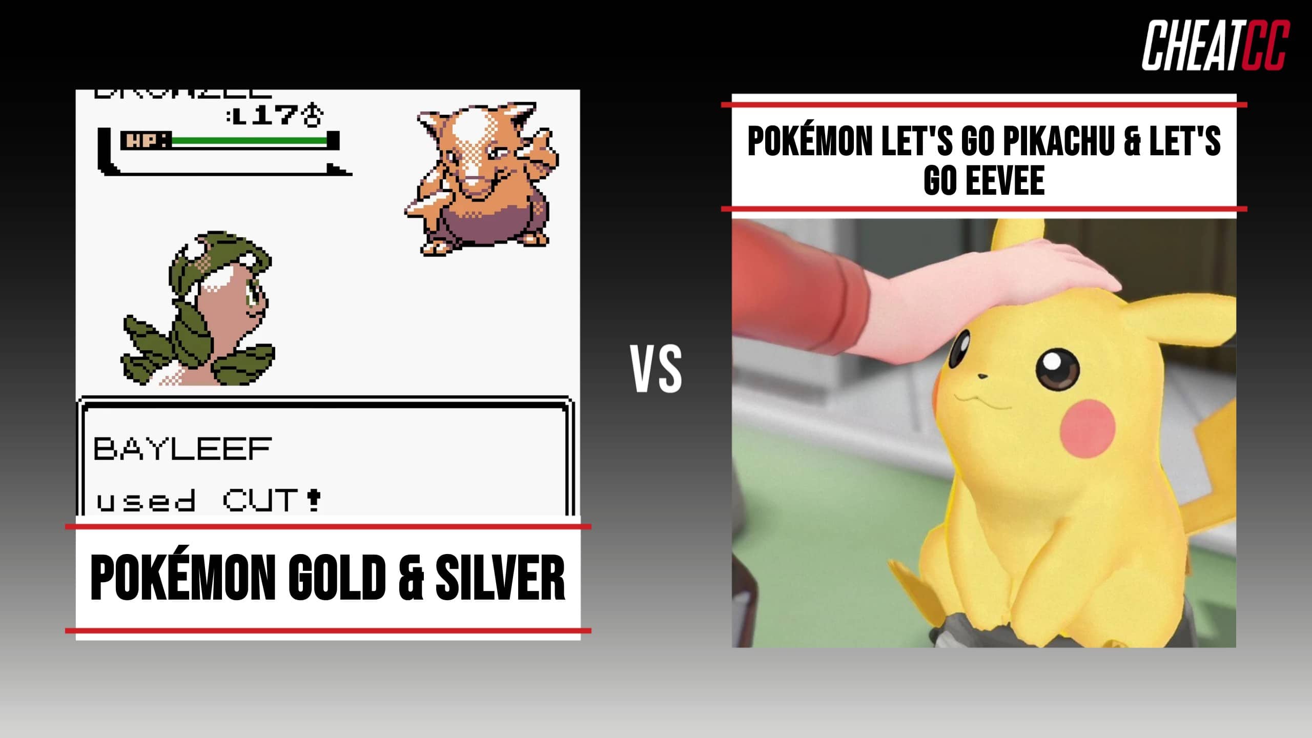 Pokémon Gold & Silver vs. Pokémon Let's Go Pikachu & Let's Go Eevee: Full  Comparison - Cheat Code Central