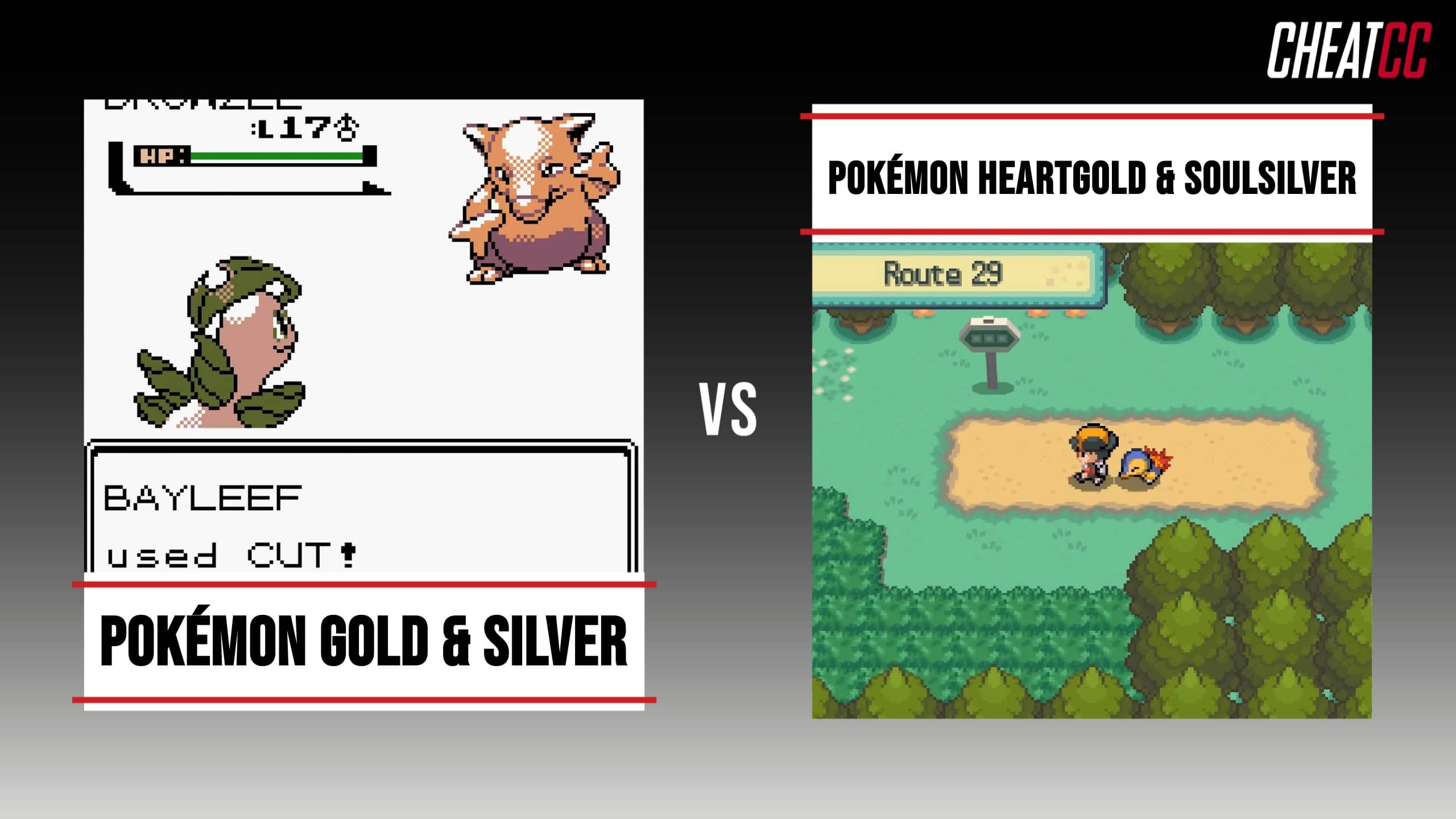 Pokemon Version Differences: Gold & Silver vs HeartGold & SoulSilver 