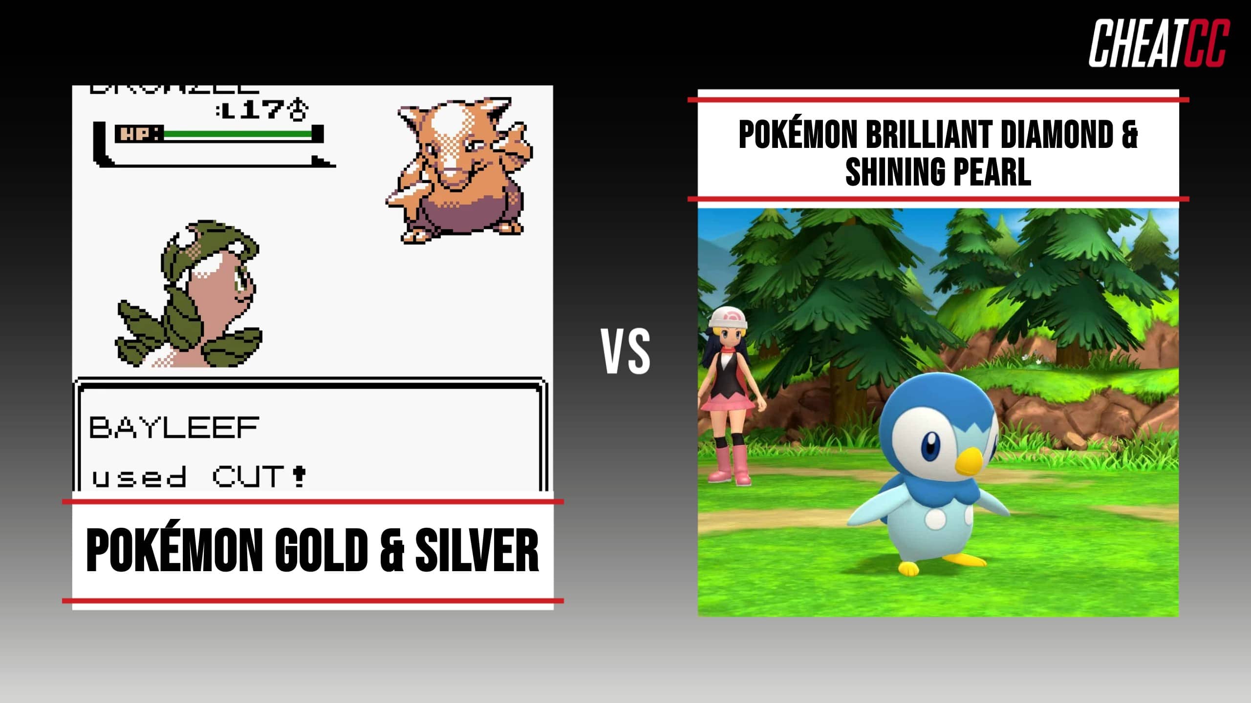 Pokémon Red, Green & Blue vs. Pokémon Brilliant Diamond & Shining Pearl:  Full Comparison - Cheat Code Central