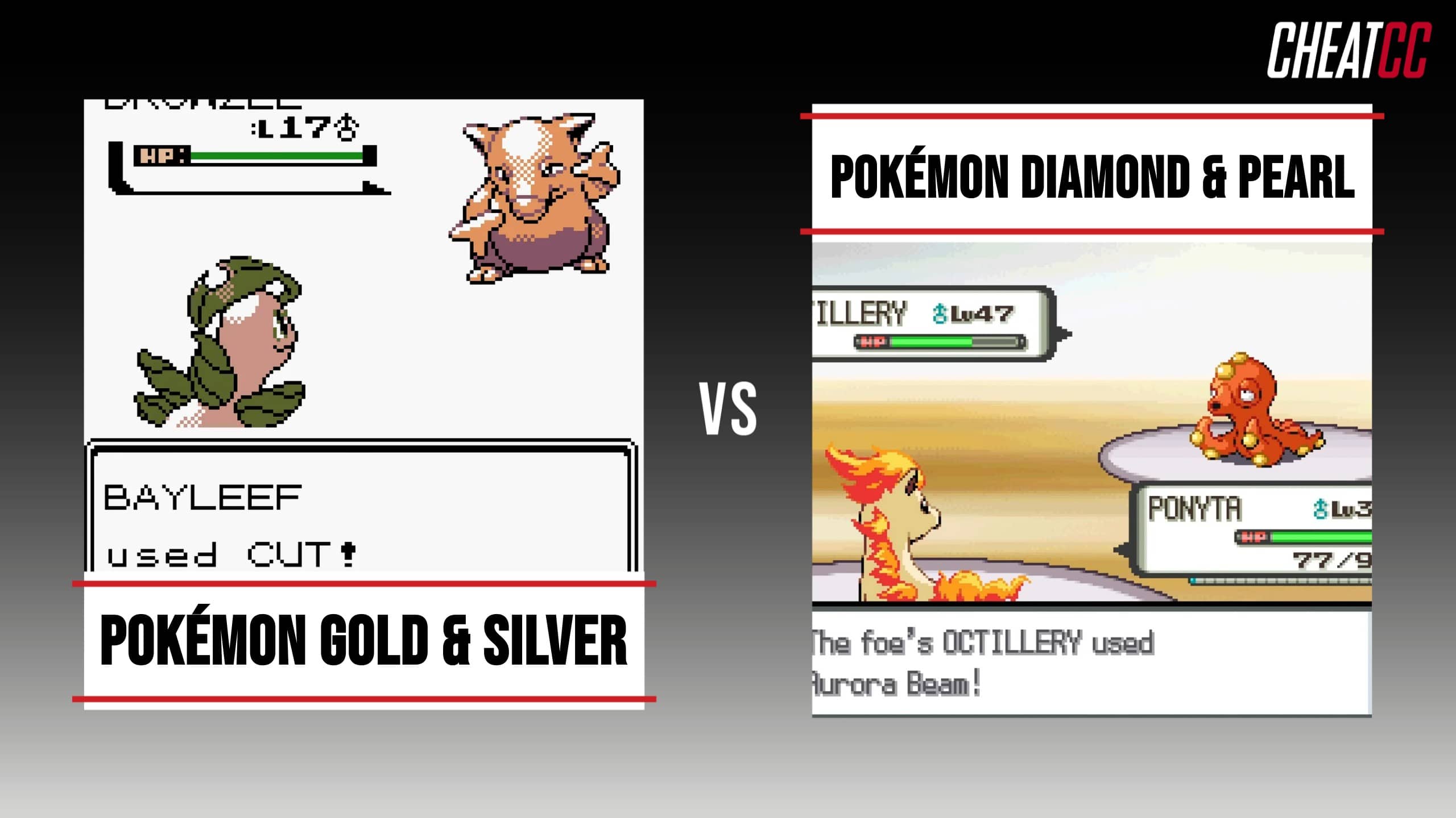 Pokémon Diamond & Pearl vs. Pokémon X & Y: Full Comparison - Cheat