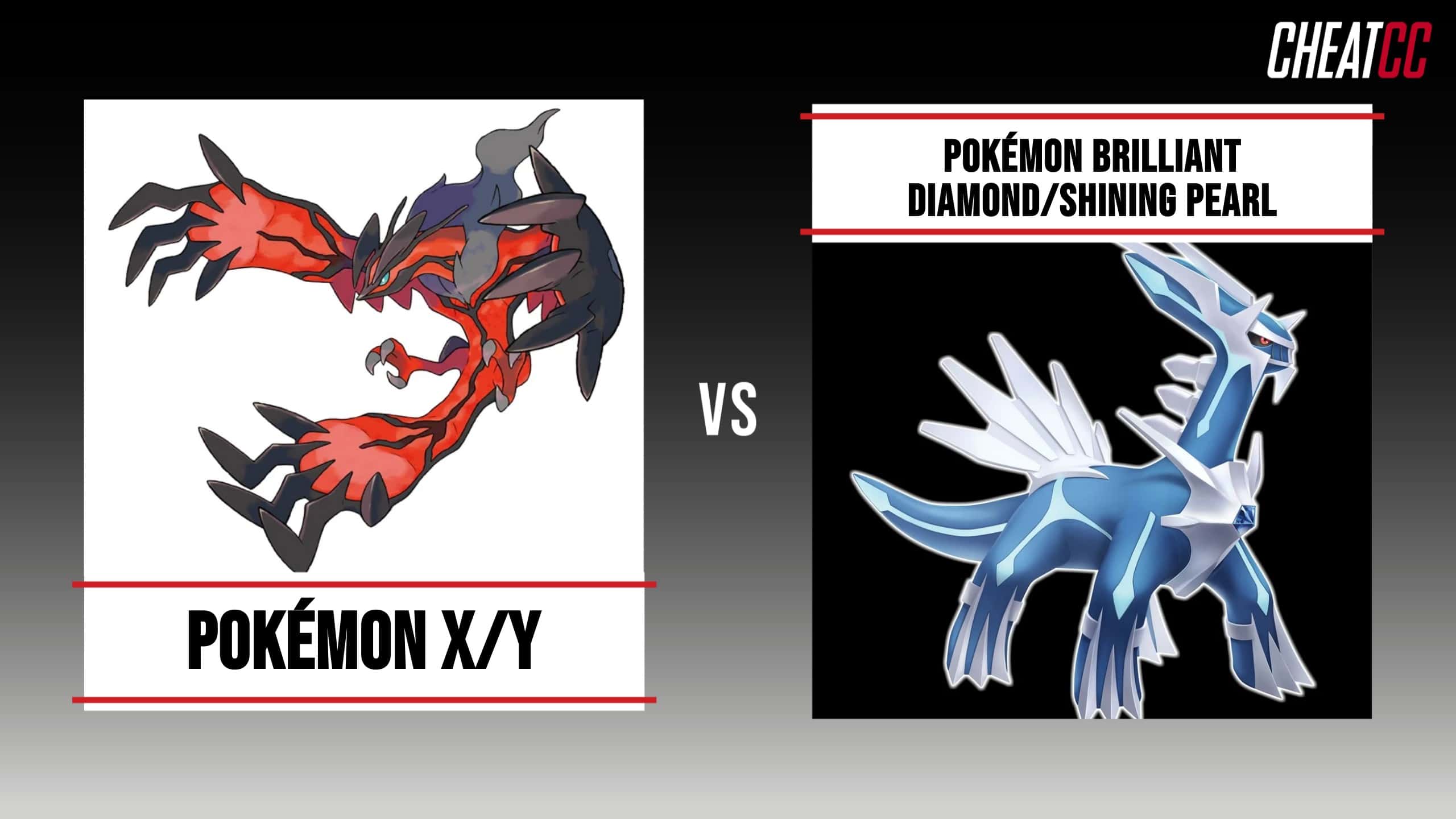 Pokémon X & Y vs. Pokémon Brilliant Diamond & Shining Pearl: Full  Comparison - Cheat Code Central