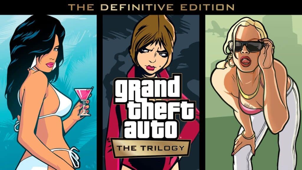 The box art for GTA The Trilogy - The Definitive Edition