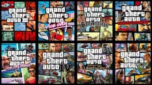 Grand Theft Auto series cover art