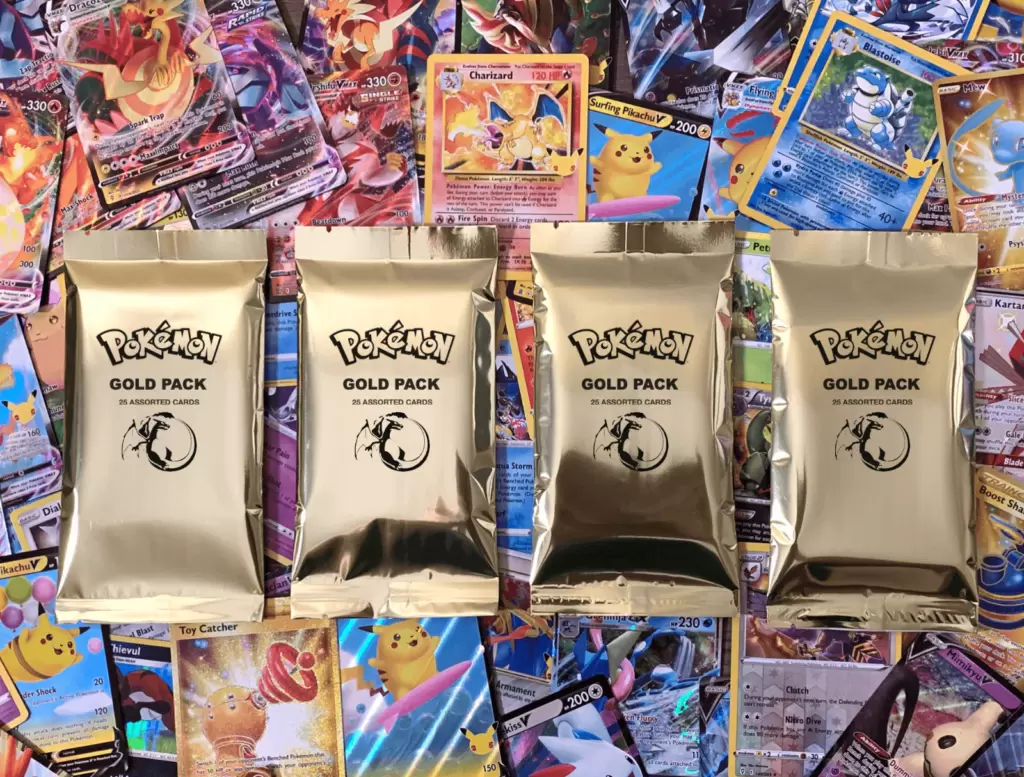 Pokemon TCG gold boosters