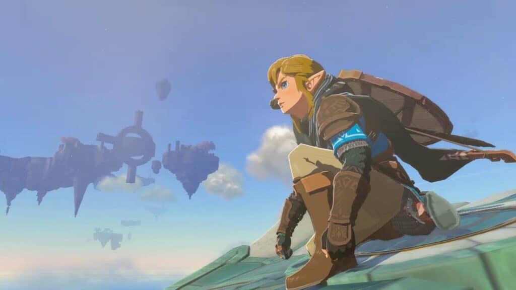 The Legend of Zelda: Tears of the Kingdom Link in Sky Isles