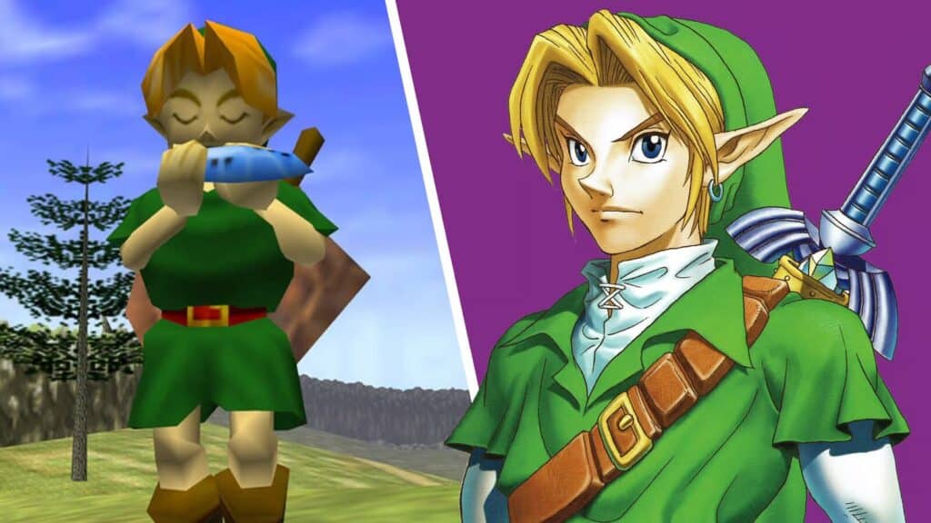 The Legend of Zelda: Ocarina of Time gameplay and art