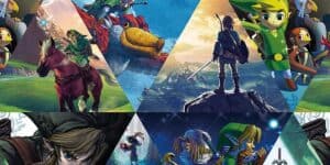 The Legend of Zelda series collage