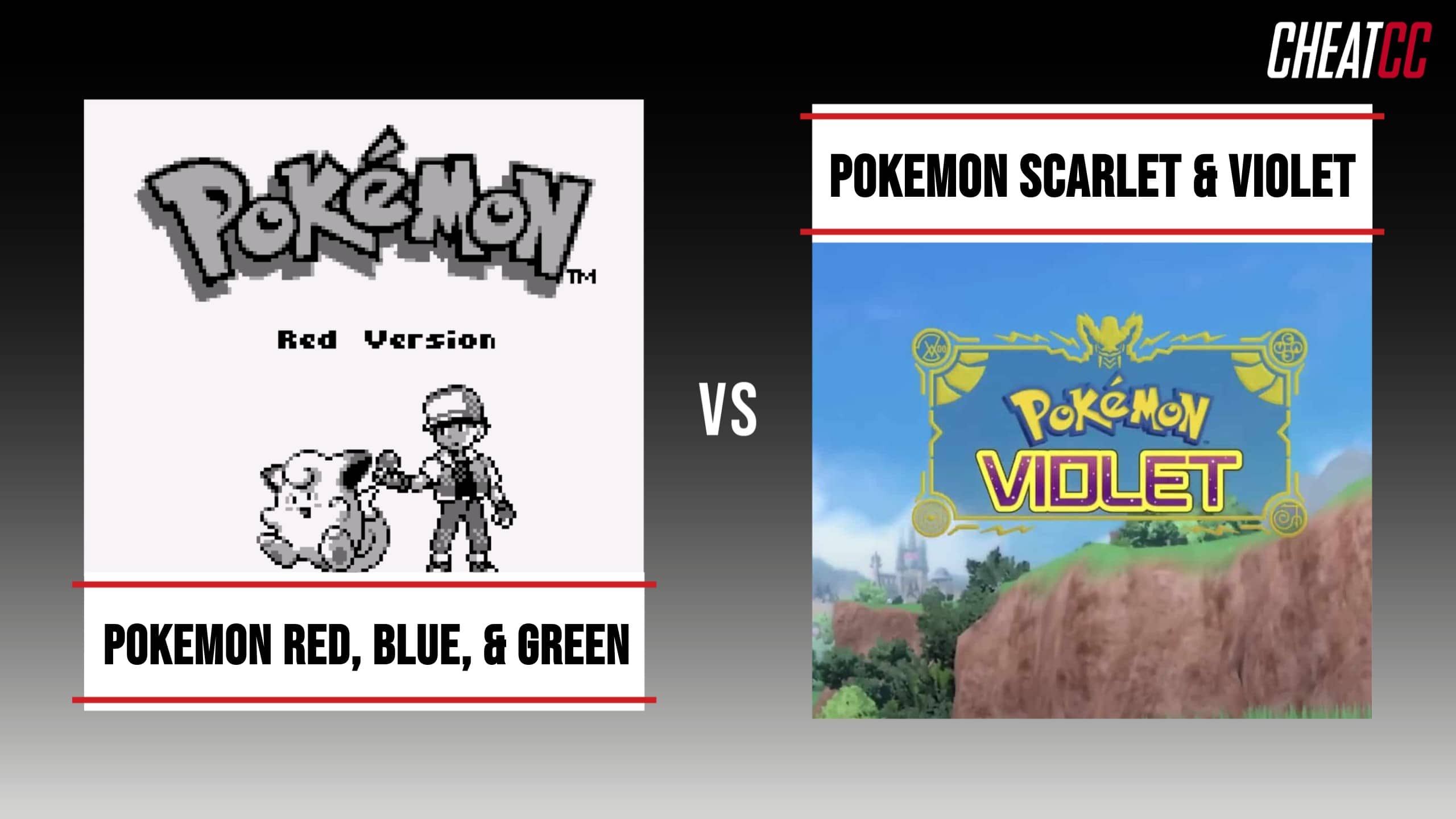 Pokémon Red, Green & Blue vs. Pokémon Scarlet & Violet: Full Comparison -  Cheat Code Central