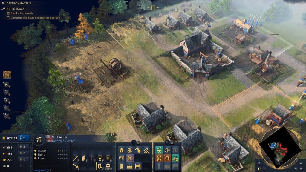 The UI of Age of Empires IV.