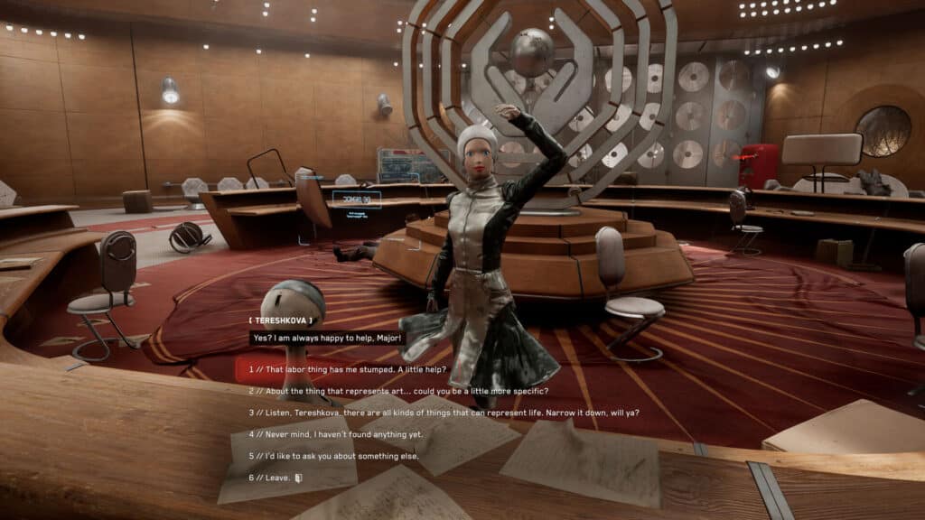 While exploring Facility 3826, you can also find opportunities for dialogue.