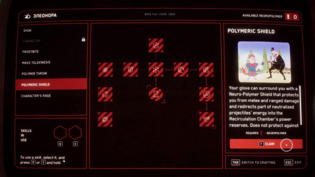 Atomic Heart boasts many skills for you to upgrade.