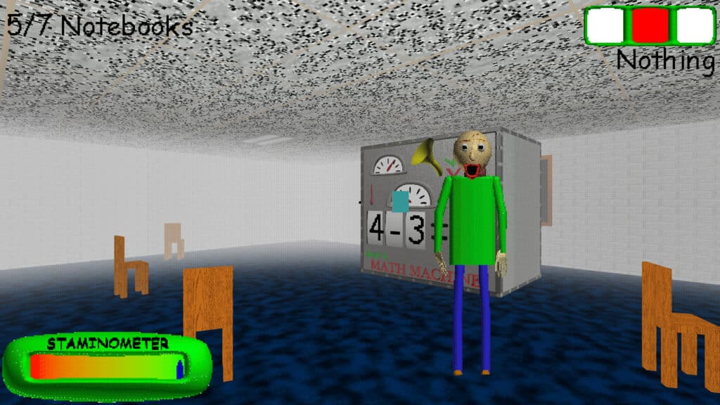 A Steam promotional image for Baldi’s Basics in Education and Learning.