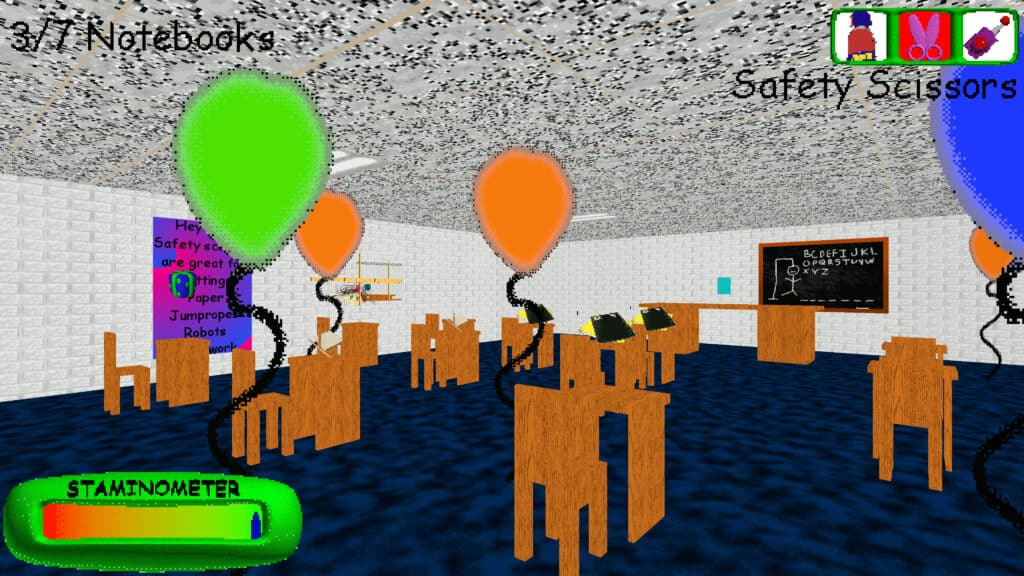 A Steam promotional image for Baldi’s Basics in Education and Learning.