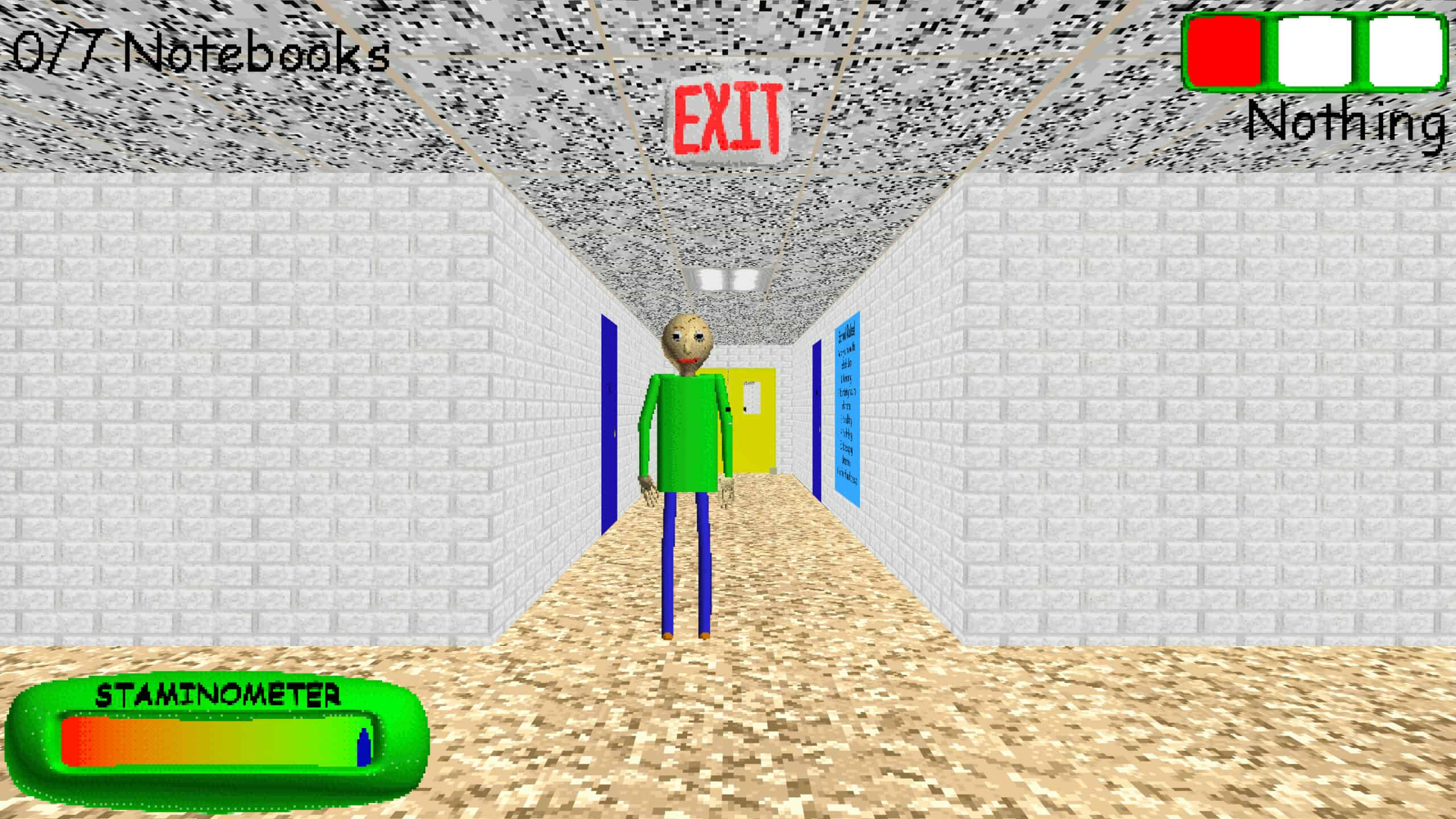 A Steam promotional image for Baldi’s Basics in Education and Learning.