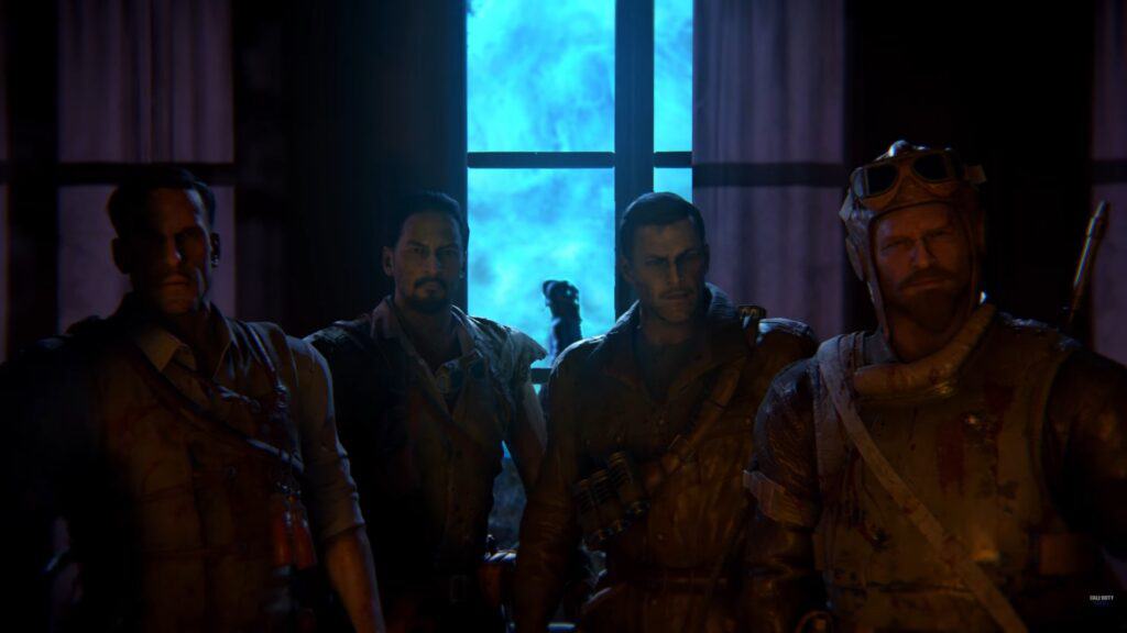 An in-game screenshot from the Call of Duty Zombies map, Revelations.
