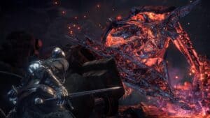 Demon Prince in Dark Souls III: The Ringed City.