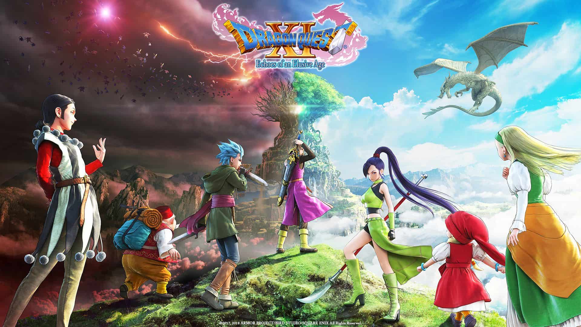 Promotional artwork for Dragon Quest XI: Echoes of an Elusive Age.