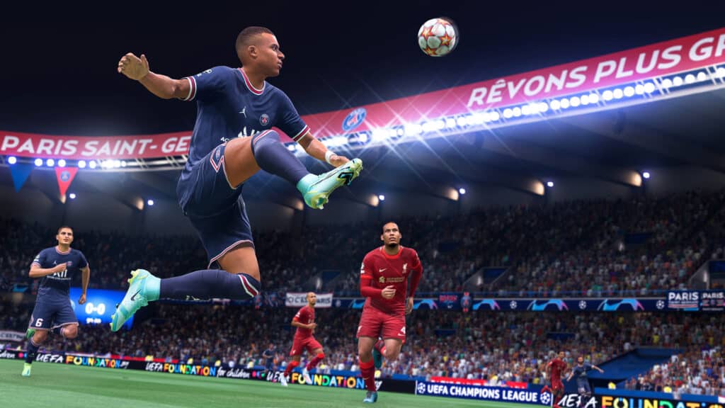 A Steam promotional image for FIFA 22.