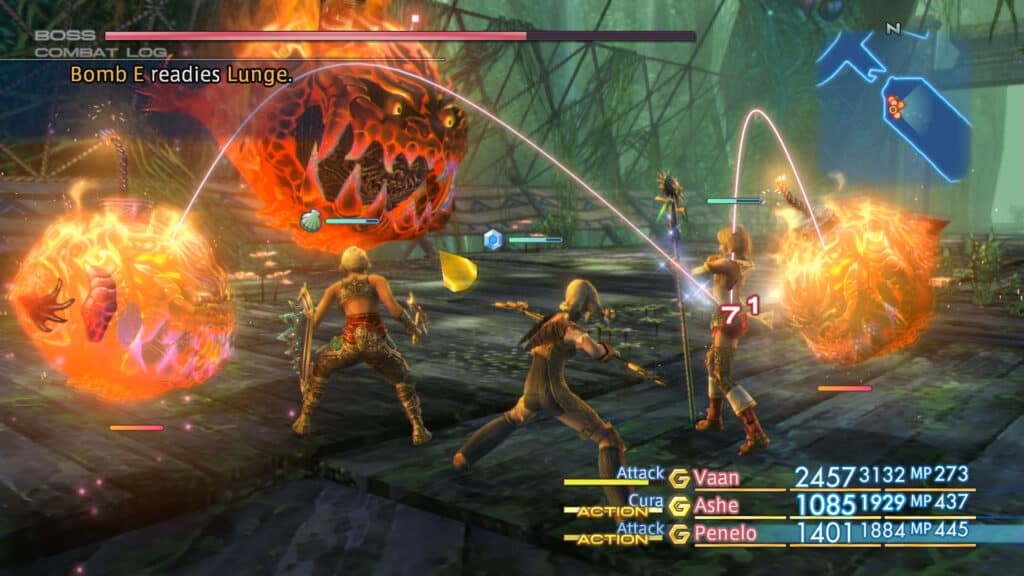 Battle in Final Fantasy XII The Zodiac Age.