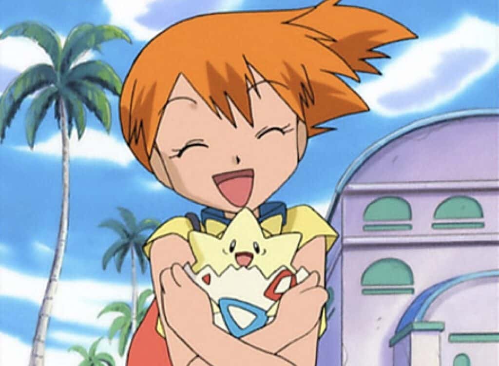 Togepi and Misty Pokemon show screenshot