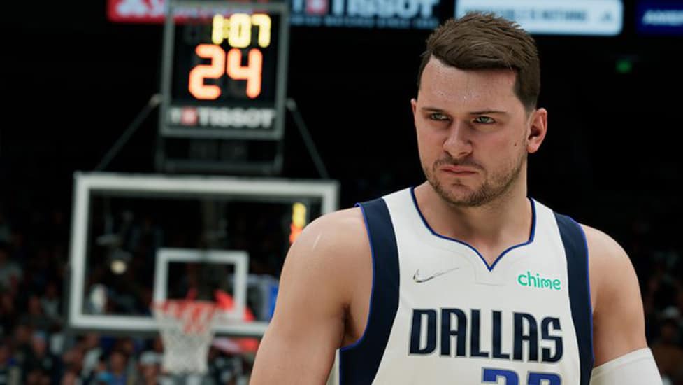 Luka Doncic in NBA 2K22.