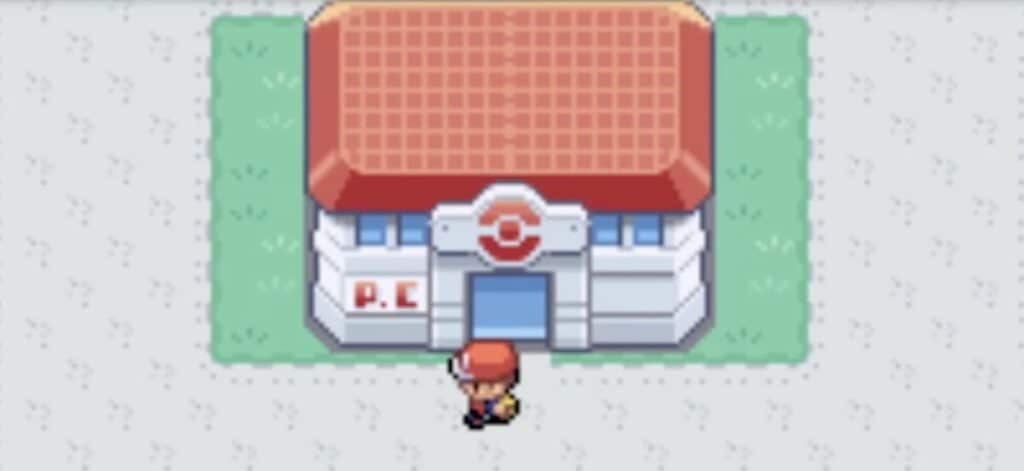 Pokemon FireRed's Pokemon Center