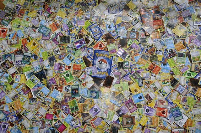 A collection of Pokemon cards
