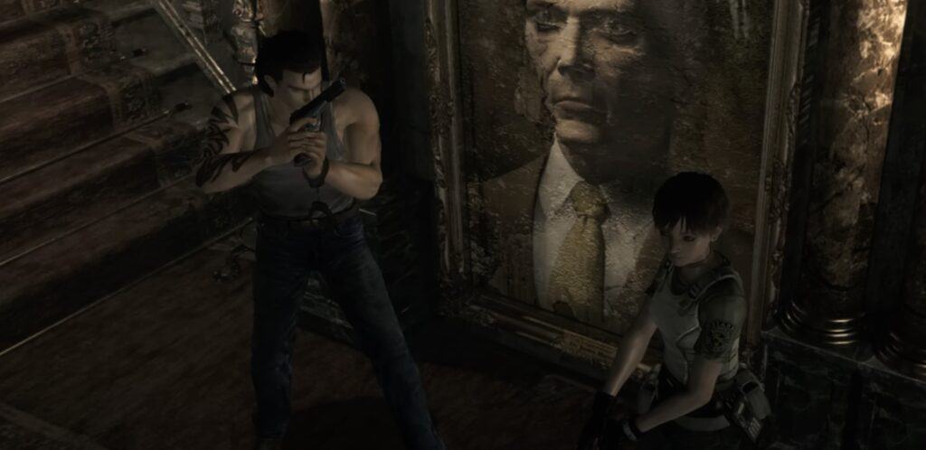 Rebecca Chambers and Billy Coen in Resident Evil 0: HD Remaster