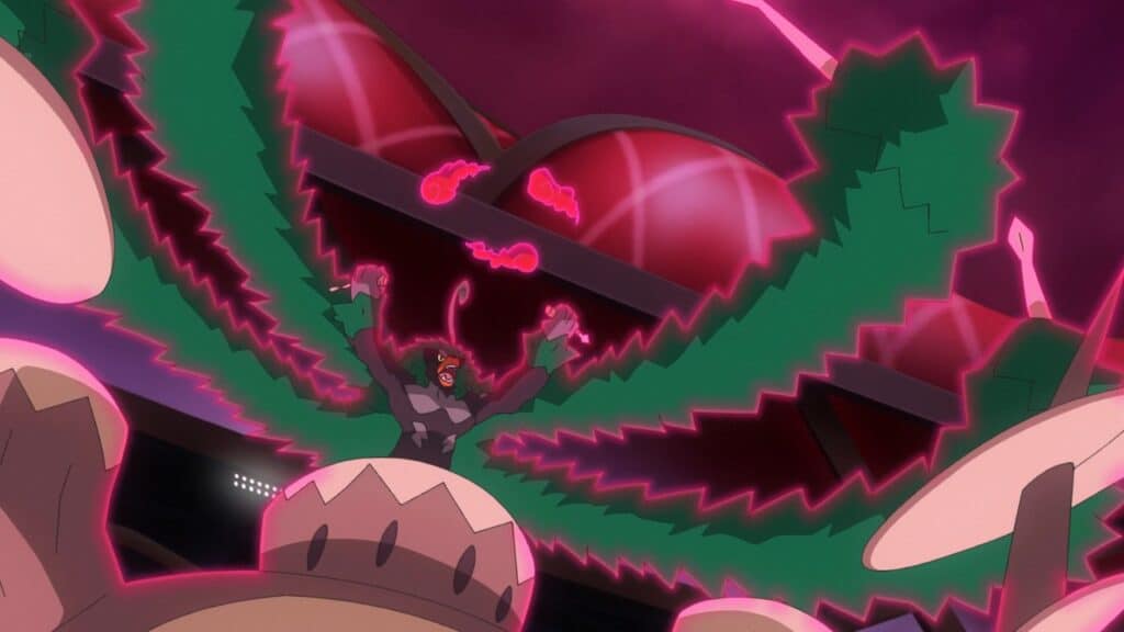 Dynamax Rillaboom from the Pokemon anime