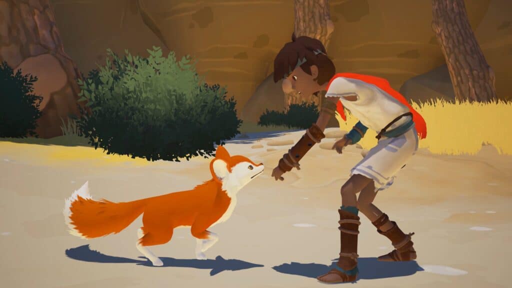 The boy and the fox in Rime.