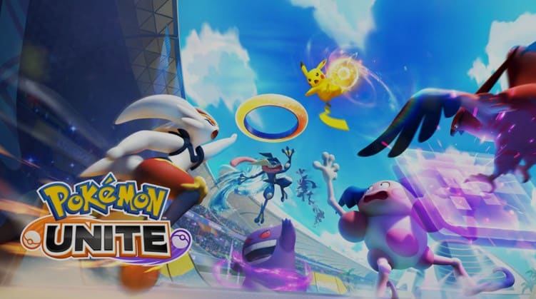 Pokemon Unite cover art.