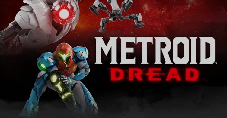 Metroid Dread cover art.