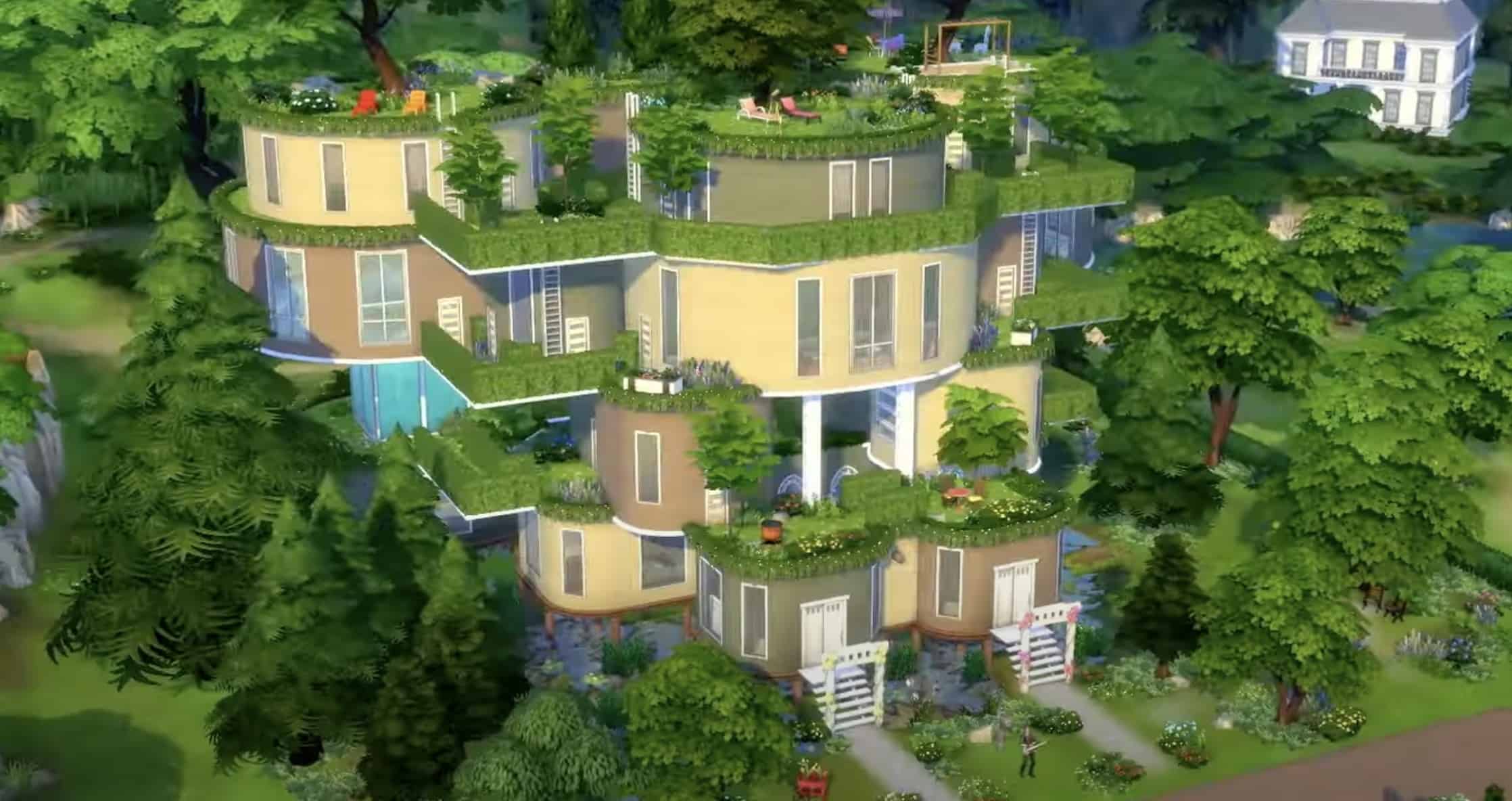 A massive and complex Sims 4 house