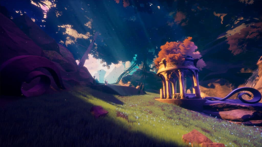 Strayed Lights presents a strange and dreamlike world for players to explore.