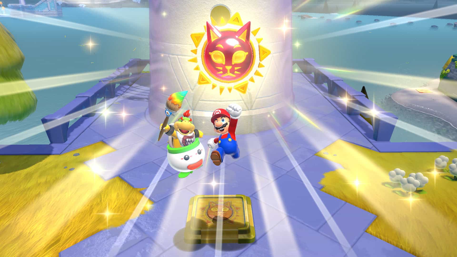 A Nintendo promotional image for Super Mario 3D World + Bowser's Fury.