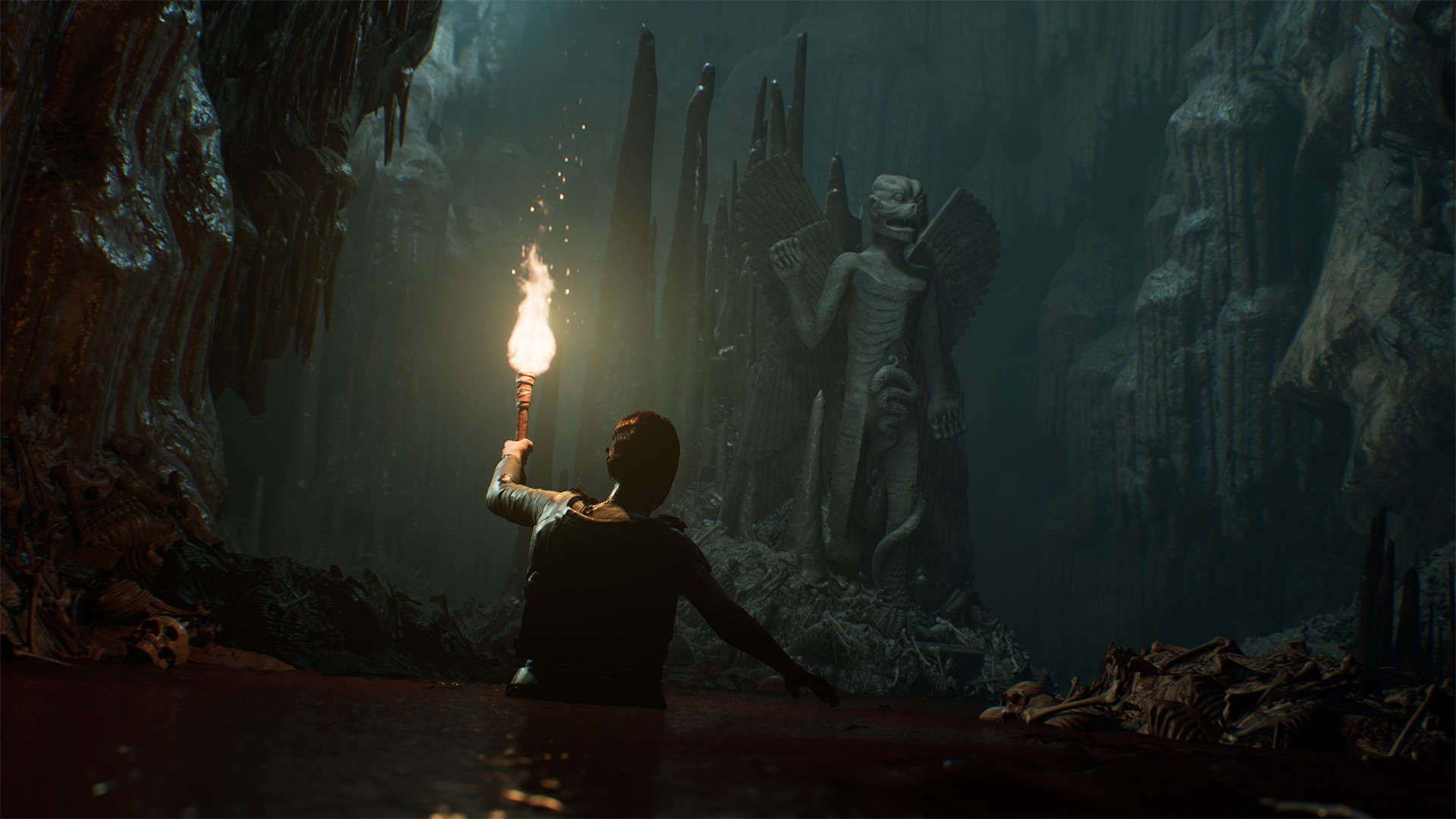 A Steam promotional image for The Dark Pictures: House of Ashes.