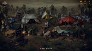 The camp in Thronebreaker: The Witcher Tales.