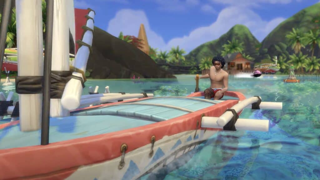 A Sim sailing in Island Living