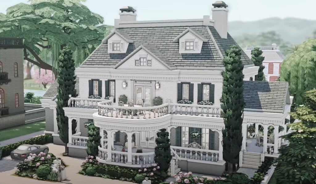 A fancy house from The Sims 4