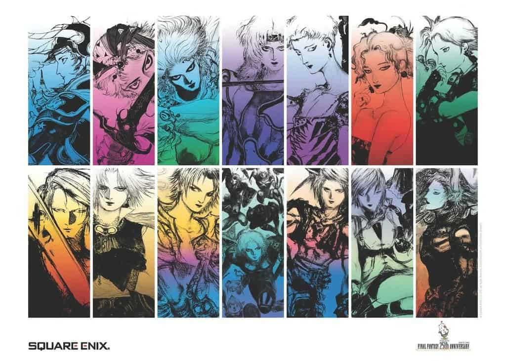 Final Fantasy 25th Anniversary artwork