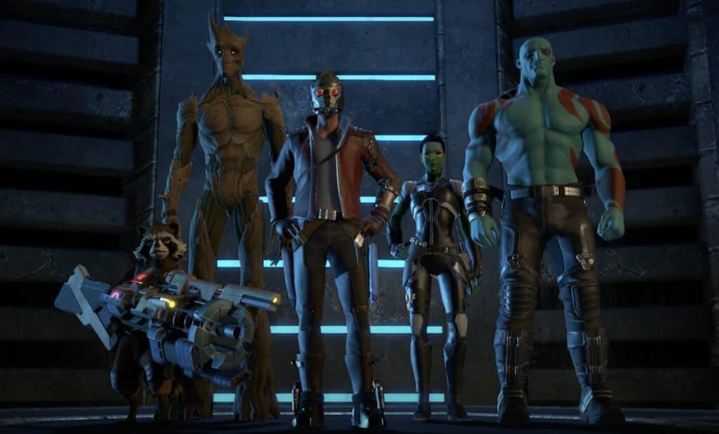 The Guardians of the Galaxy in the Telltale series