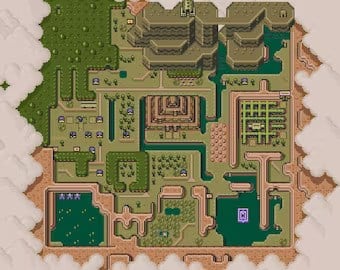 The Legend of Zelda: A Link to the Past map