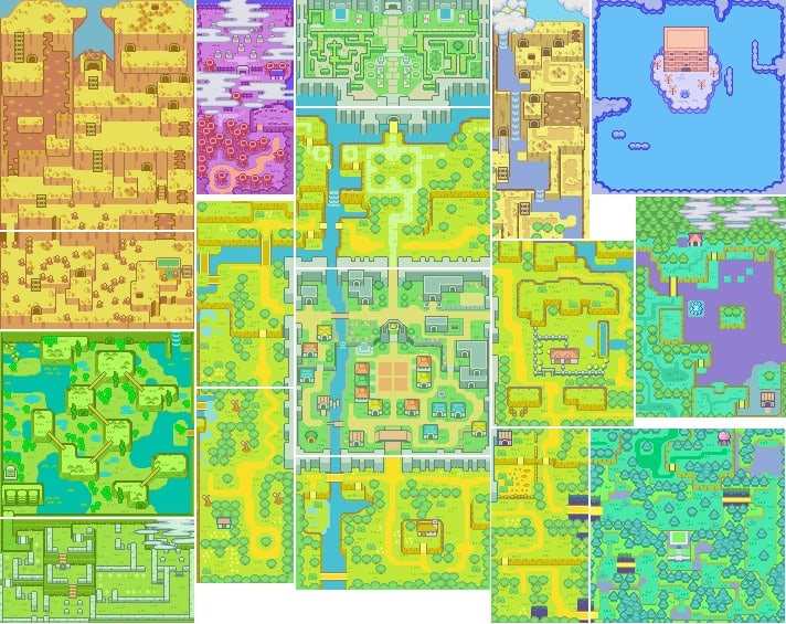 The Legend of Zelda: The Minish Cap map
