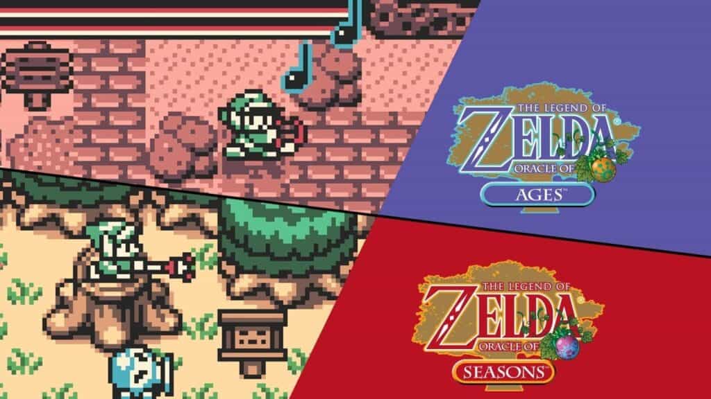 The Legend of Zelda: Oracle of Ages/Seasons artwork and gameplay