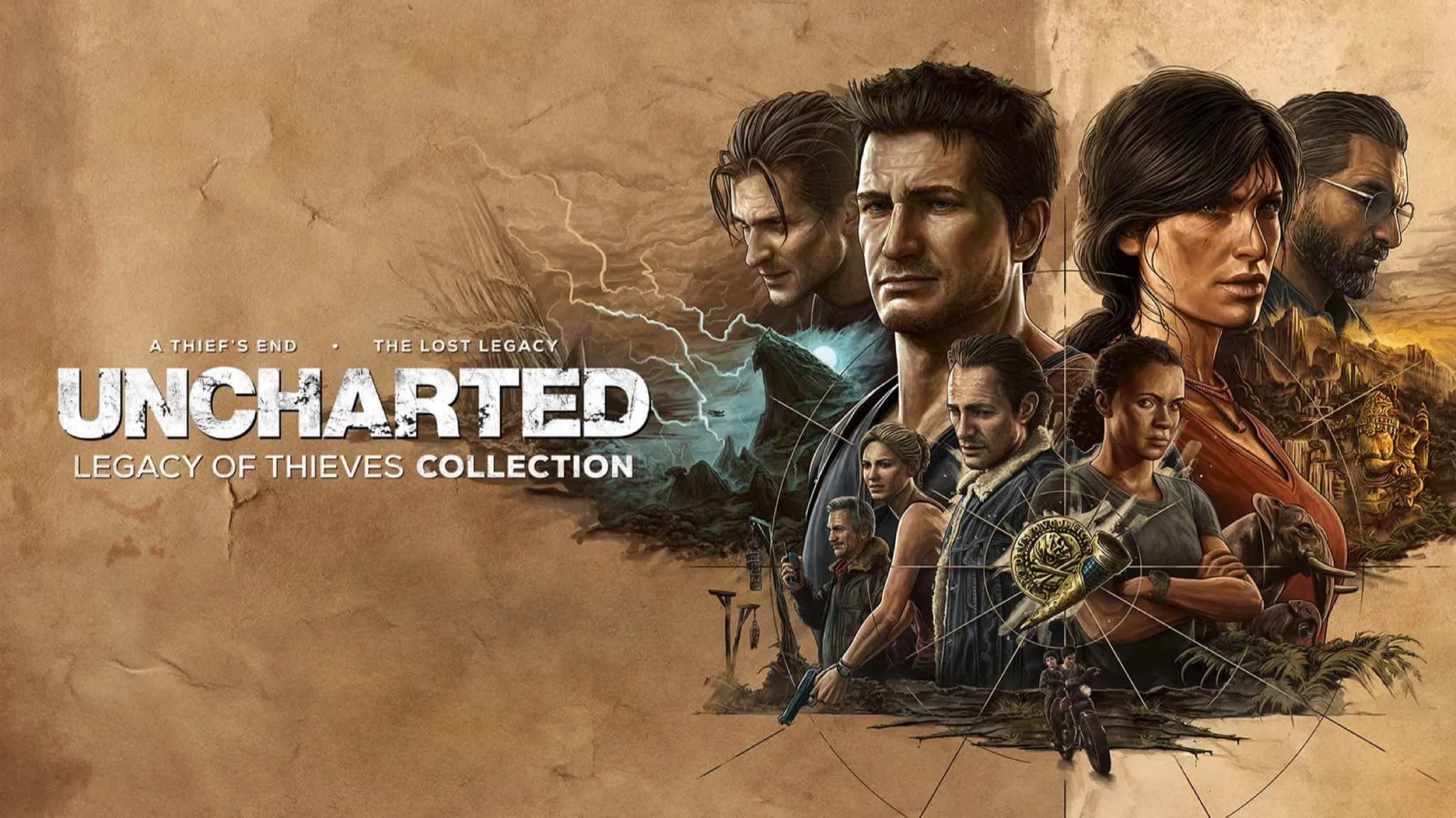 New ends 5. Анчартед наследие воров. Uncharted™: наследие воров. Коллекция. Uncharted Legacy of Thieves collection Постер. Uncharted Legacy of Thieves collection на ПК.