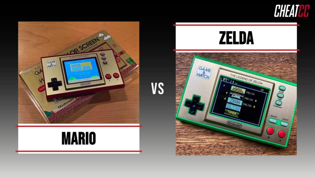 Mario vs Zelda Game and Watch peripherals